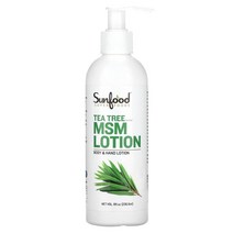 선푸드 Sunfood MSM 로션 티트리 236.6ml(8fl oz), 2개