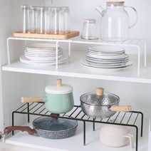 와이드 선반 확장형 스틸 철제 너비조절 양념정리 싱크대정리, 와이드 선반 블랙