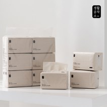 생활공작소 페이셜티슈 무표백, 250매, 24팩