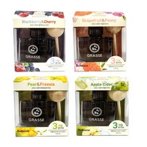 불스원 프리미엄 그라스 차량용 디퓨저 105ml 페어 프리지아 블랙베리 체리 애플사이다 자몽 피오니, 블랙베리&체리, 1개
