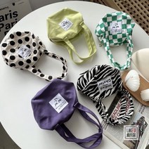 지브라땡땡이 미니 만두토트백 핸드백 토트백