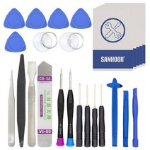 25in1 mobile phone repair tools kit spudger pry opening tool screwdriver set for samsung xiaomi redm, 없음