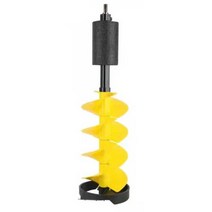 아이스오거 겨울 얼음뚫기 빙어낚시 전동 굴착기 끌, 6인치 미니 (옐로우)