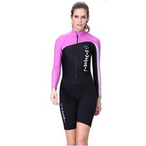 다이빙 웻슈트 드라이슈트 바다수영 서핑 Dive & Sail-네오프렌 소재 다이빙 수트 커플 스킨 슈트 바, 07 Women pink long 606B_02 S
