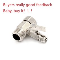High Quality 1PCS Water Purifier 1/2'' To 1/4" Ball Valve Faucet Tap Safe Copper Nickel, 한개옵션0