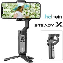 스마트폰짐벌 삼각대 스마트폰 짐벌 용 축 휴대용 안정기 스마트폰용, 아이스테디 X 블랙