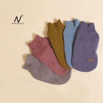 디그니티독 완벽한 데일리룩 명품 핸드메이드 강아지옷 투톤 조끼 니트, 올리브