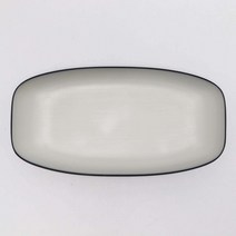 이더멜라민 이중메탈 SB 타원 12' 접시 식당 업소용 그릇 접시 중국집 분식 멜라민 식기, 1개
