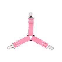 침대고정클립 홈 조절 가능한 침대 시트 탄성 그리퍼 벨트 패스너 소파 매트리스 커버 코너 홀더 클립 발 정리 도구, [03] 1 pcs Pink