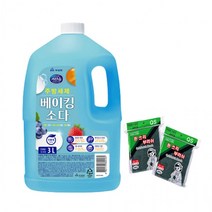 무궁화 베이킹소다3L+청수세미8p 주방세제 순한 친환경 대용량 세척제 헹굼제 설거지 수세미, M0028세트