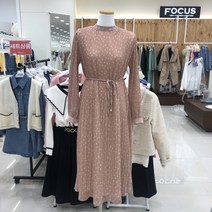 포커스 미니 도트 주름 쉬폰 원피스 FS2A7OP0010