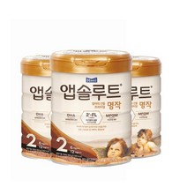 매일유업 리뉴얼 앱솔루트 명작 2FL 분유 2단계 800gx3캔, 단품