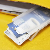 명함 카드 케이스 카드지갑 신용카드 포인트카드 교통카드 휴대용 보관함, 색상, 연두