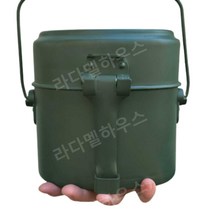 군용반합 밀리터리 미군 캠핑 라면 군대, B세트 - 반합+숟가락+조미료통