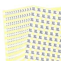사이즈별 숫자 티셔츠 스티커 사이즈 가을 겨울 후드티 커플 프린팅자수, XS