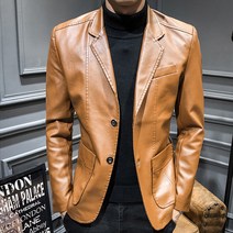 장바9니 블레이저 남자가죽자켓 남성 레더 트렌트코트 라이더