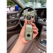 보우 자동차 키 케이스 커버 메르세데스 벤츠 A E C CLA CLS G S SL GLB, 01 A green bow ring