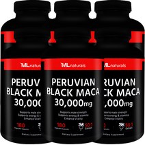 My Life [미국빠른직구] 마이라이프 내추럴스 페루비안 블랙 마카 30 000 mg, 180정, 6개