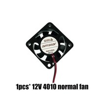3D 프린터 부품 4010 팬 12v 24v ender 3 팬 40mm 팬 2 핀 오일 팬 듀얼 볼 베어링 쿨러 냉각 팬 3d 프린터, 05 12V normal fan