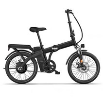 접이식자전거 전기자전거 성인자전거 jaycreer 20인치 전동 자전거 7단 48v 350w, 48v 6ah 배터리, 블랙 스포크 휠