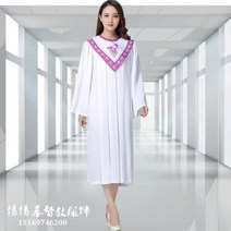 성가대복 성가대가운 찬양 현대 의류 크리스찬 교회 합창단 성자 의상 여성 성직자 가운 시 클래스 서비스 수녀 노래 AliExpress, design 11+XXL