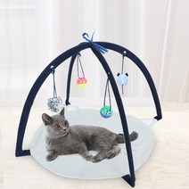 재미 있은 고양이 매트 장난감 매달려 공 모바일 활동 휴대용 새끼 고양이 대화 형 DIY 집 접이식 텐트 놀이 침대 장난감, 협력사