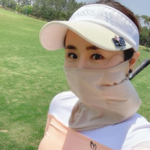 휴스토니 백화점 판매 1위 골프 버프 고급 원단 uv 자외선 차단 버프 햇빛가리개, 아이스쿨 UV 버프 베이지