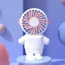 탁상용선풍기 무풍선풍기 스탠드형선풍기 무선선풍기 휴대용 USB 충전식 소형 선풍기 만화 데스크톱 여름, 01 White