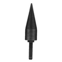45mm 콘 드릴 스퀘어 라운드 육각 생크 탄소강 장작 절단 나무 비트 전동 공구, 01 Black_01 라운드
