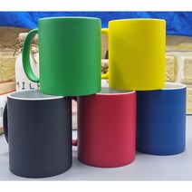 고급 칼라5종 변색머그컵 머그잔 물잔 찻잔 돌답례품 개업선물 판촉물 무광머그 커피잔 인쇄가능, 블랙1p