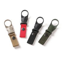 PKFARM 물병걸이 1+1 등산 캠핑 다용도 생수병 물통 고리, 베이지색상+카키색상