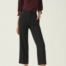 올리비아로렌 심플한 스타일 세미 와이드 팬츠_VOC DLXF8221 BK