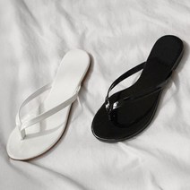 여성 빅사이즈 스트랩 쪼리 에나멜/무광PU 캐주얼조리