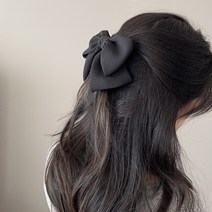 (당일발송) 쉬폰 왕리본핀 청순 여신 쉬폰 리본 헤어핀 19컬러 원피스 코디 디어망고