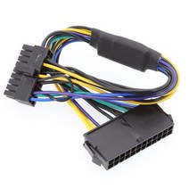 PSU ATX 24 핀18 핀 어댑터 컨버터 HP Z420 Z620 데스크탑 워크 스테이션 마더 보드 18AWG 30CM 용 전원 케이블 코드, [1] Black