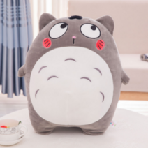 [2+1 핫이벤트] MMTL 로로 빅사이즈 쿠션 바디필로우 동물 캐릭터 애착 인형, 감은눈, 30CM