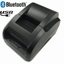 네임스티커기계 스티커 라벨기 Xprinter-58mm 블루투스 영수증 프린터 iOS 안드로이드 휴대폰용 열전사 Pos USB 포트 매장용 124497, 블랙, 국내 사용 플러그