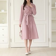 [수키] 러플카라 플레어원피스 1113535