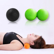모던홀릭 싱글 더블 마사지볼 라크라스볼, 1개, 마사지볼 더블 - 그린