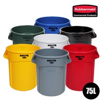 벤티드 브루트 75L 수납통 뚜껑/돌리 미포함, 회색, 1개