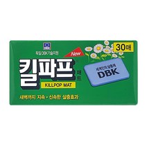 킬파프 매트 30매 모기약 교체용 리필 퇴치 모기 전자 모기향 살충제, 1팩