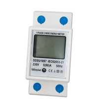 shangren 디지털 홈 전력계 Ddsu1897 80A AC 220V WiFi 전압 릴레이 가정용 멀티 테스터, 65x36x80mm, 플라스틱, 백라이트 포함