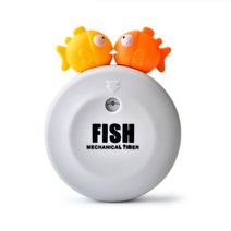 타이머 냉장고 자석 동물모양 타임타이머 쿠킹타이머 베이킹 도우미 도구, Fish (grey)