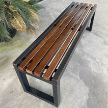 버스정류장의자 대기실 공원 공원벤치 야외벤치 의자, 블랙 120X40X45CM