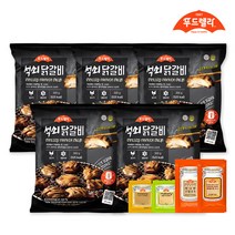 [푸드렐라]석쇠닭갈비 300g 5팩 + 소스 4종 증정, 단품