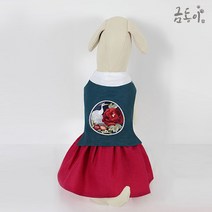 금동이 펫 GW010 매화둥근학보 강아지 고양이 애견 한복, GW010 매화둥근보