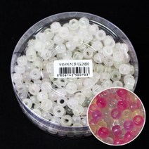 [우수제품] 자외선비즈 대용량 비즈세트 구슬세트 아트구슬 아트비즈 악세사리 팔찌 목걸이 비즈 밴드 고무줄 공예, 원기둥