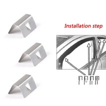 HEKO SNED G3 채널 비 bmw audi mercedes 용 12Pcs 윈드 디플렉터 클립, 10 Pcs