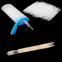 휴대용 일자형 날개 이쑤시개 치간 솔 칫솔, 휴대용 치간칫솔 50P