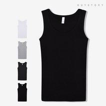 가이스토리 남성 여름 무지 데일리 민소매 스탠다드 나시티 4color
